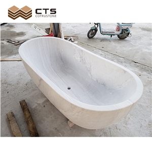 Natural Marble Bathtub Custom Size For Bathroom Decor