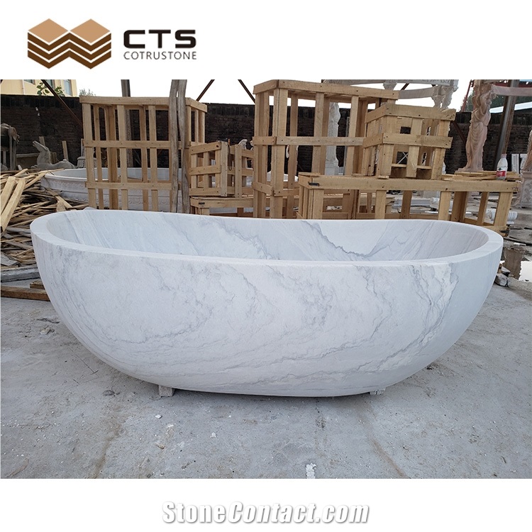 Natural Marble Bathtub Custom Size For Bathroom Decor