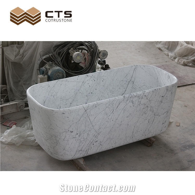 Natural Marble Bathtub Custom Size For Bathroom Decor