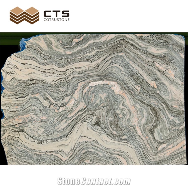 Nature Wooden Feature Cloud Granite Chinese Style Slabs
