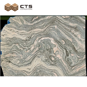 Nature Wooden Feature Cloud Granite Chinese Style Slabs