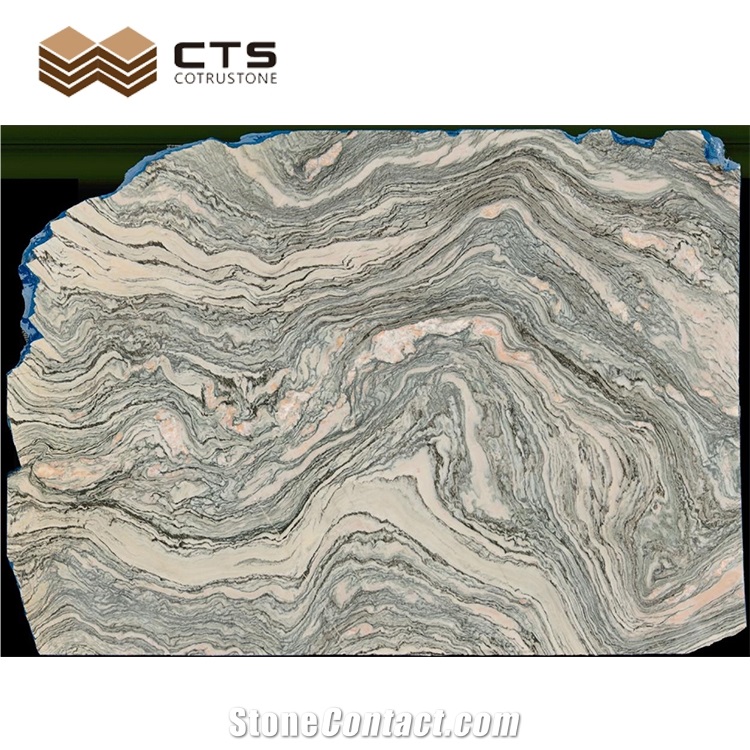 Nature Wooden Feature Cloud Granite Chinese Style Slabs