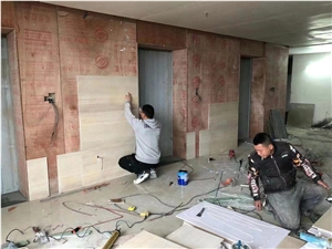 Ultra Thin Flexible Stone Panel Lightweight Laminated Veneer