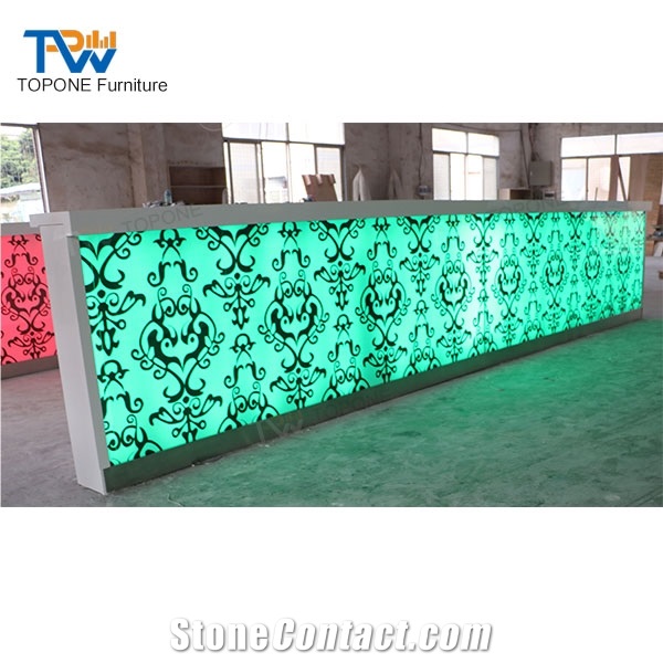 Custom Marble Led Furniture Restaurant Nightclub Bar Counter