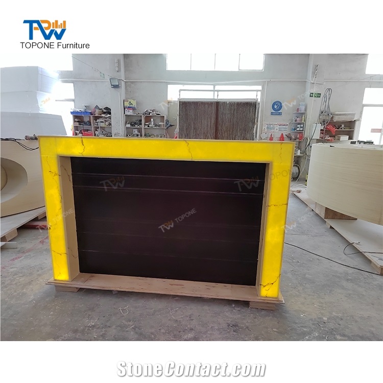 Customized Restaurant Nightclub Wine Led Bar Counter Design