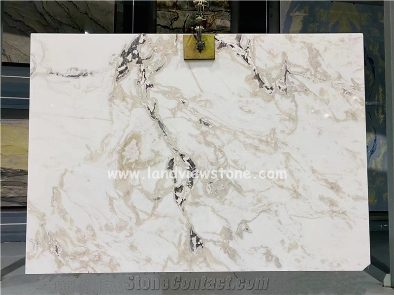 Dover White Oyster White Marble Slabs