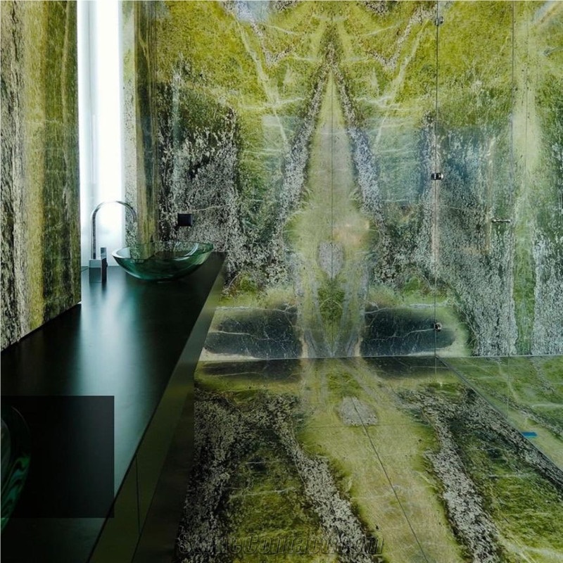 Green Marble Irish Green Extra Marble Bookmatched Wall Tile