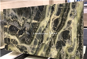 Green Marble Irish Green Extra Marble Bookmatched Wall Tile