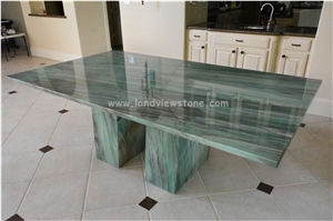 Irish Green Marble Coffee Table Round Table Top