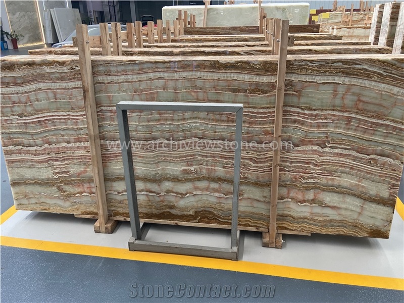 Onice Verde Smeraldo Bamboo Green Onyx Slabs