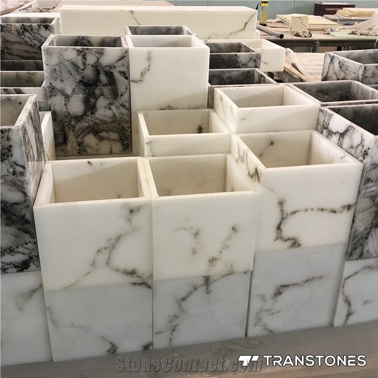 Artificial Alabaster Lightbox Pendant Lamp Wall Sconce