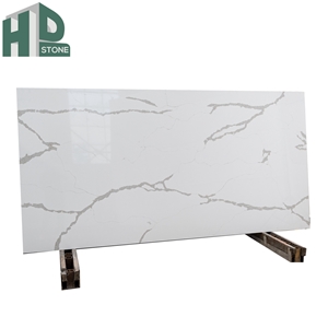 Chinese Factory Engineered Stone Calacatta Gold Quartz Slab