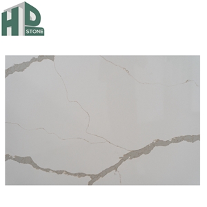 Chinese Factory Engineered Stone Calacatta Gold Quartz Slab