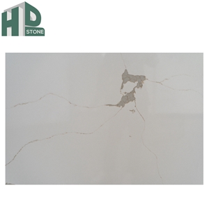 Chinese Factory Engineered Stone Calacatta Gold Quartz Slab