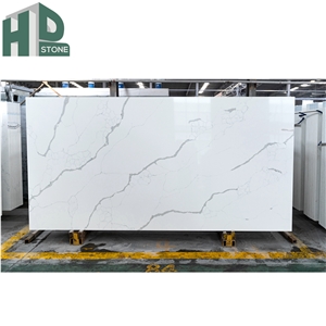 White Artificial Marble Quartz Slabs For Sale
