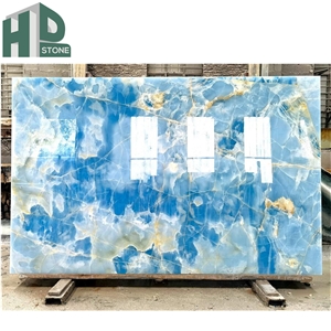 Blue Onyx Stone Slabs& Tiles For Furnish
