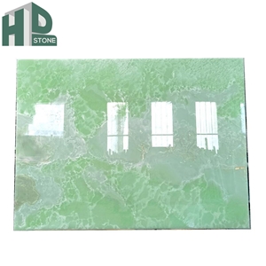 Natural Green Onyx Green Jade Slabs Tiles