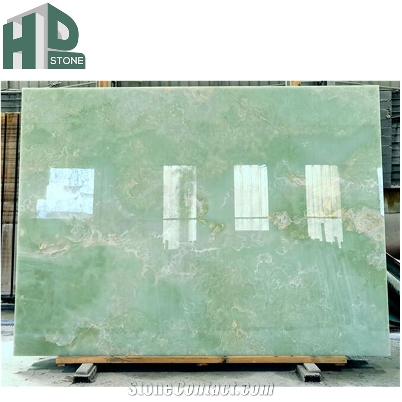 Natural Green Onyx Green Jade Slabs Tiles