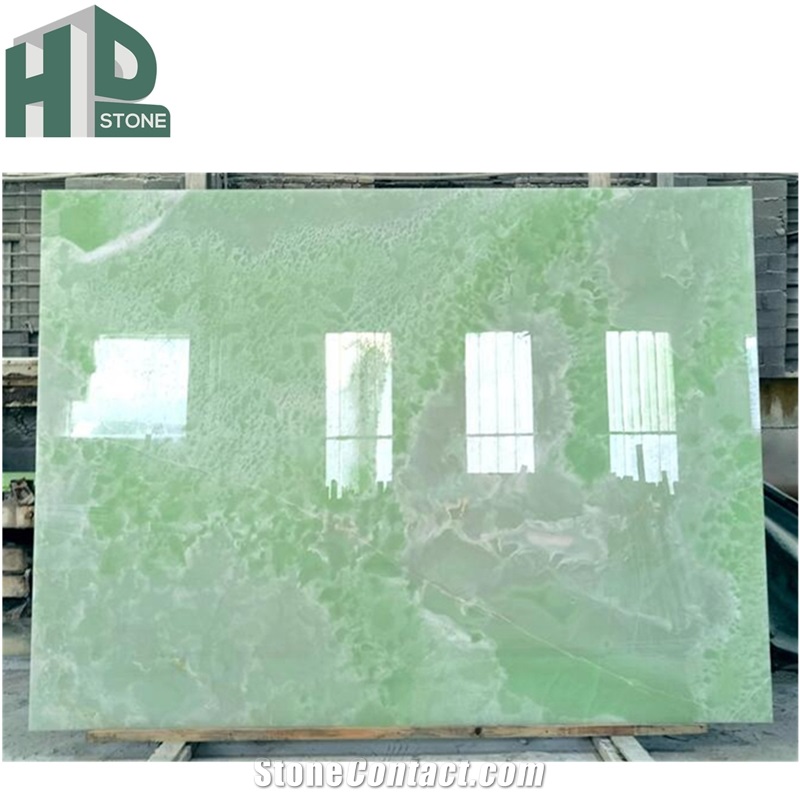Natural Green Onyx Green Jade Slabs Tiles