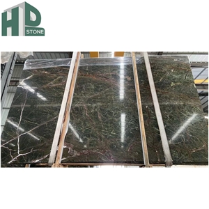 Tropical Rainforest Green Marble Slabs Wall Floor Tiles