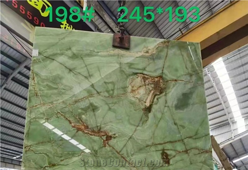 Afghan Dark Green Onyx Afghanistan Slab In China Market
