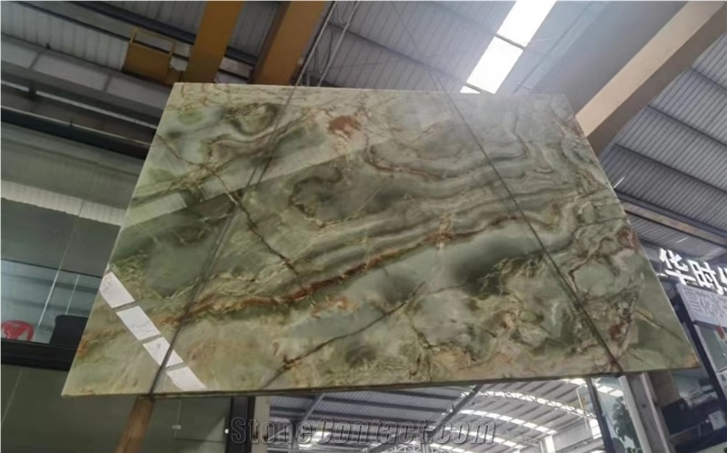 Afghan Dark Green Onyx Afghanistan Slab In China Market