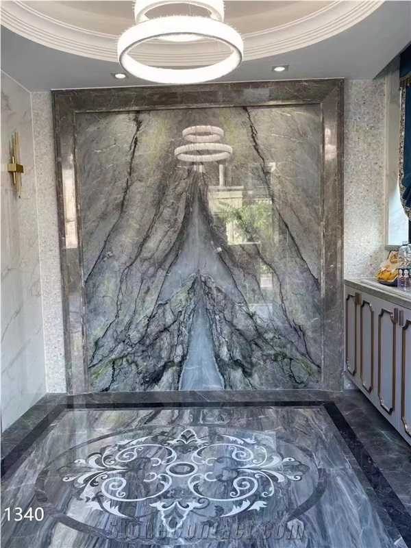 Brazil Elegant Gray Quartzite Slab In China Market