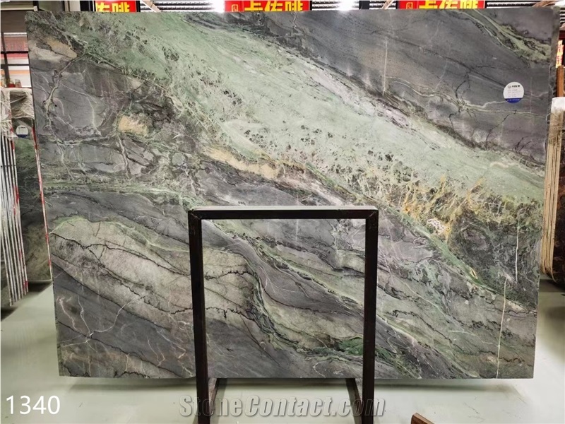 Brazil Elegant Gray Quartzite Slab In China Market