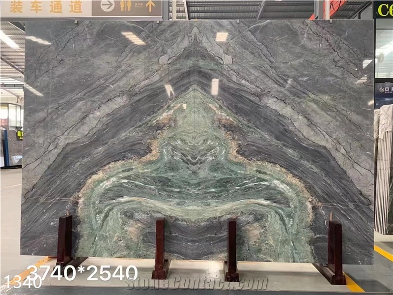 Brazil Elegant Gray Quartzite Slab In China Market