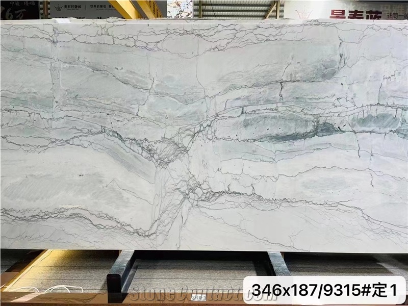 Olympia Blue Quartzite Slab Tile In China Stone Market
