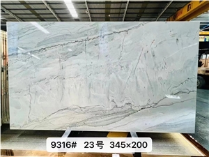 Olympia Blue Quartzite Slab Tile In China Stone Market