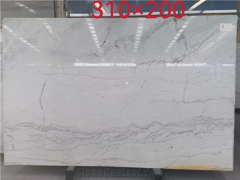 Oslo White Quartzite Slab In China Stone Market