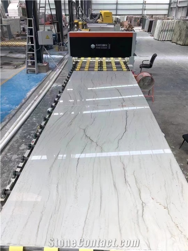 Oslo White Quartzite Slab In China Stone Market