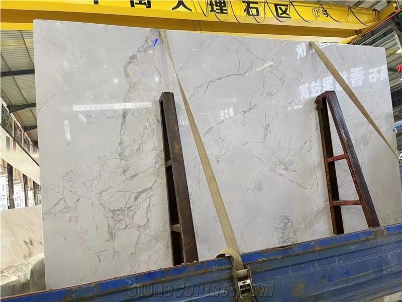 Oslo White Quartzite Slab In China Stone Market
