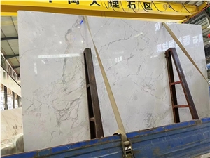 Oslo White Quartzite Slab In China Stone Market