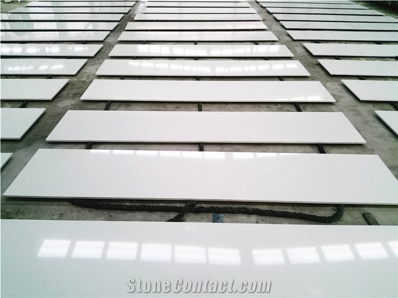 Goldtop Stone OEM/ODM Super White Quartz Big Slab