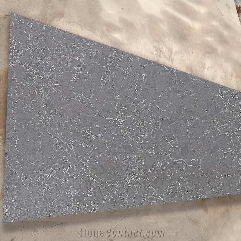 Hot Selling Artificial Stone Grey Quartz Slab