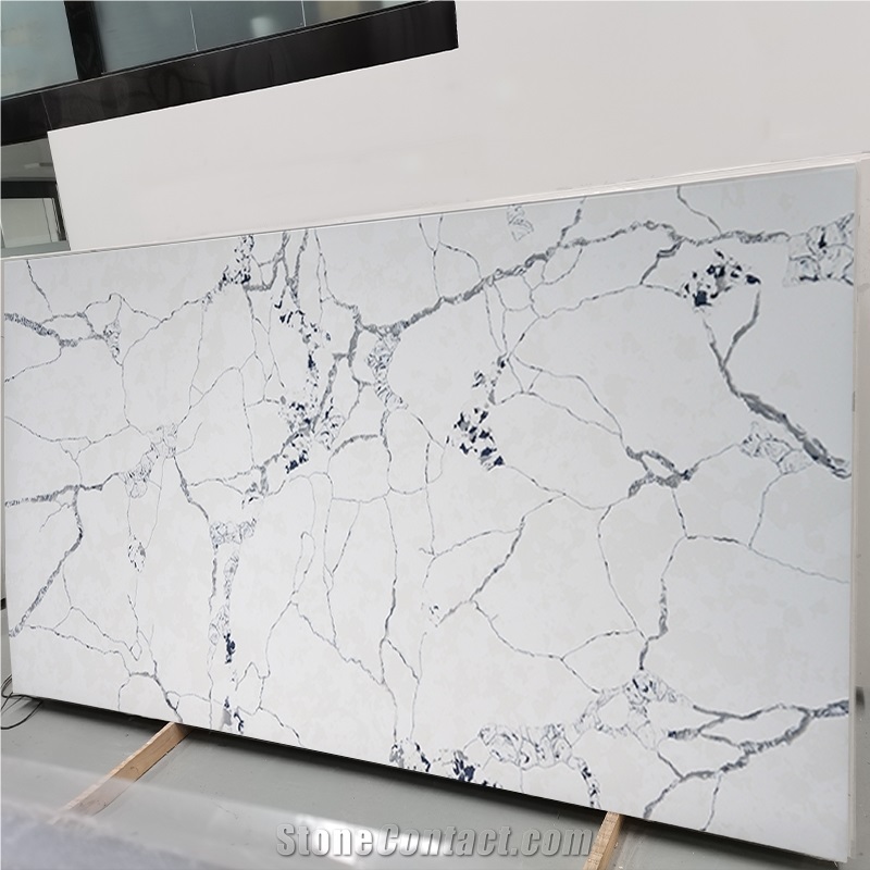New Design Artificial Stone Calacatta Gold Quartz Slabs