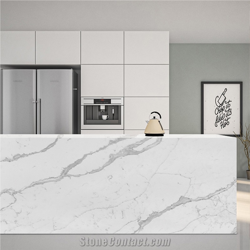 OEM/ODM Chinese Artificial Stone White Calacatta Quartz