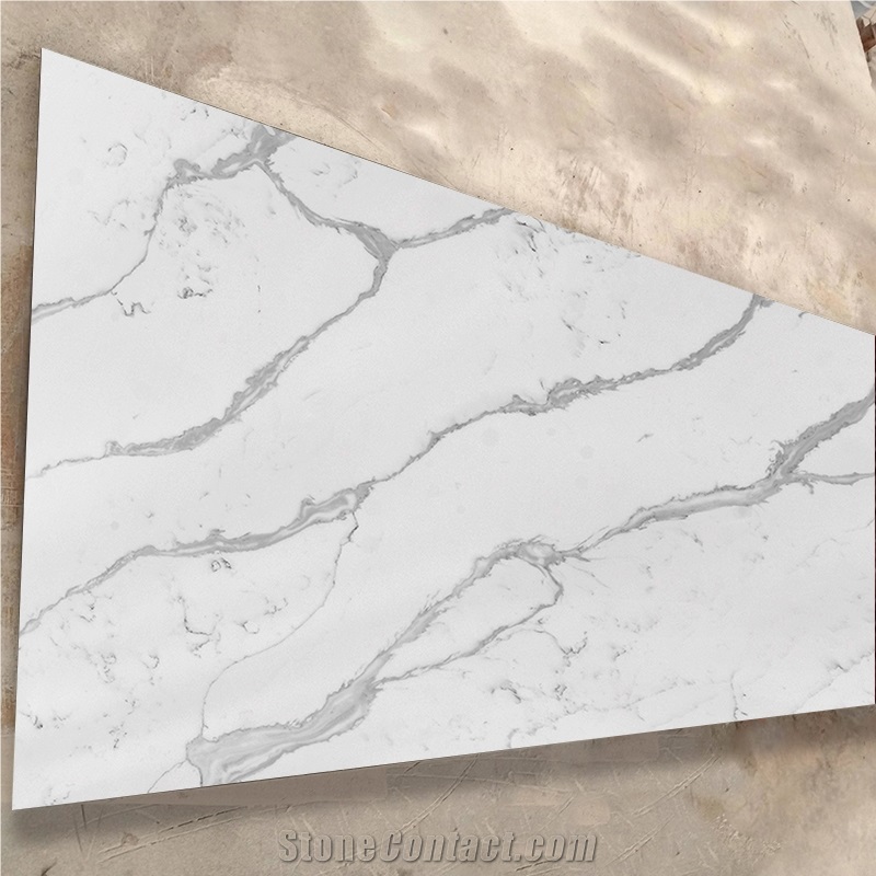OEM/ODM Chinese Artificial Stone White Calacatta Quartz