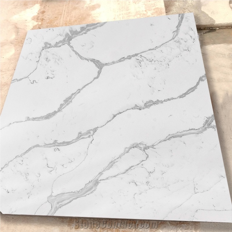 OEM/ODM Chinese Artificial Stone White Calacatta Quartz