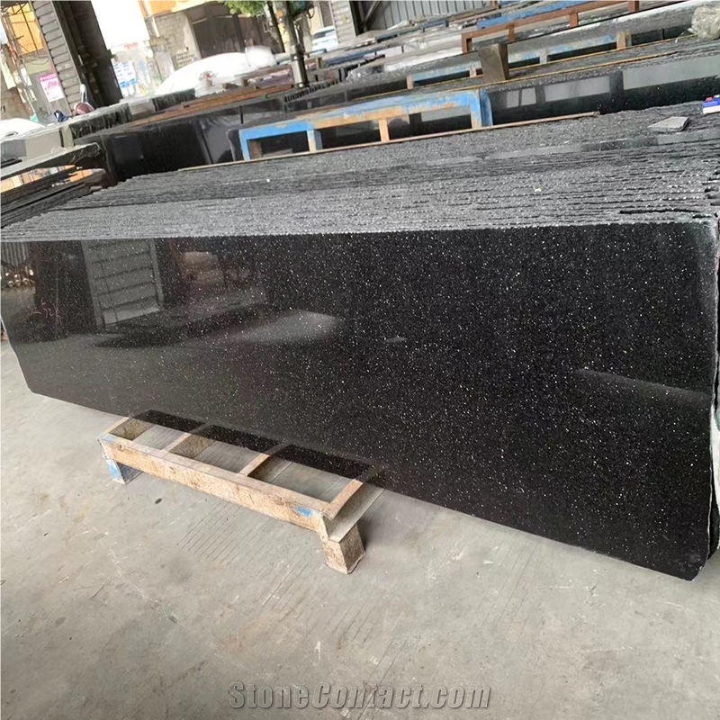 Black And Gold Stone Slab Black Galaxy Granite Slabs