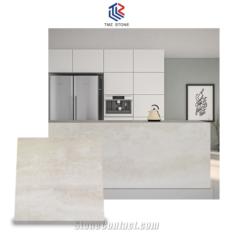 Italy Ivory White Travertine Claddling Wall Travertine Slabs