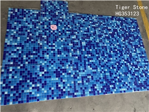 Blue Glass Mosaic Tiles