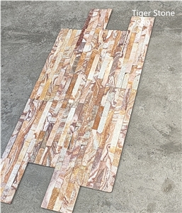 Golden Quartzite Culture Stone Wall Cladding Panels