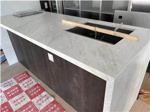 White Sintered Stone Bath Countertop Vanity Tops