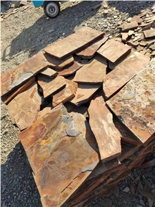 Cheap  Rusty Slate Flagstone Irregular Crazy  Pattern Patio