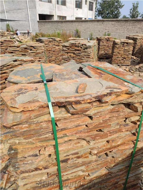 Cheap  Rusty Slate Flagstone Irregular Crazy  Pattern Patio