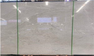 Polished Namibia Mystery Bianco White Marble Slab