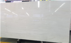 Polished Namibia Mystery Bianco White Marble Slab